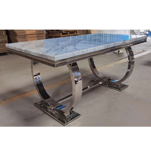 FD-001 Round leg marble top dining table