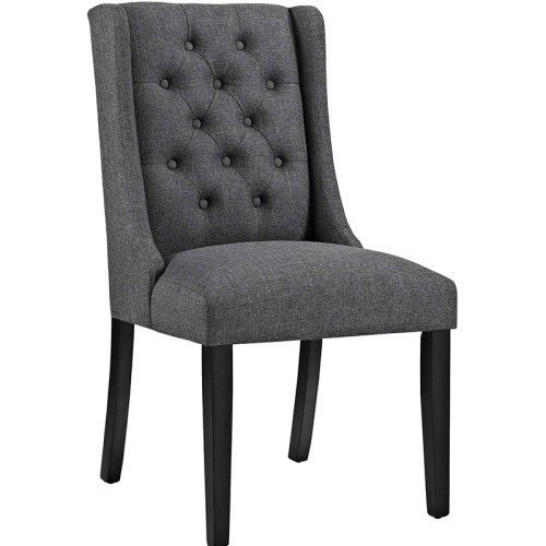 FC-1820-Button Tufted Vegan Leather Dining Chair