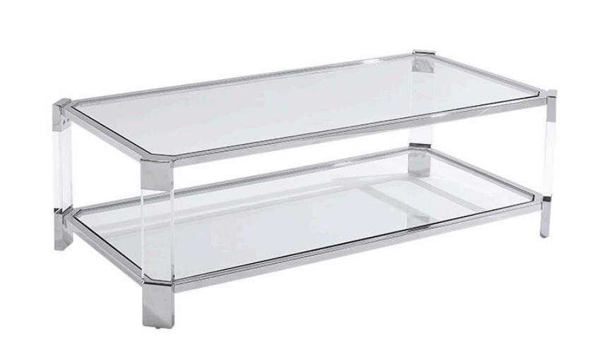 FC-23059 Luxury double layer coffee table set