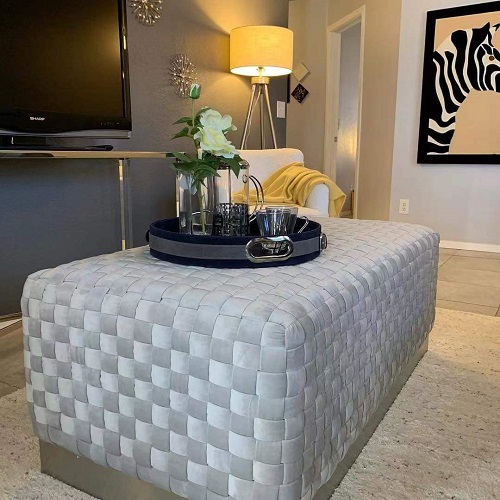 FC-308 Rectangle woven ottoman